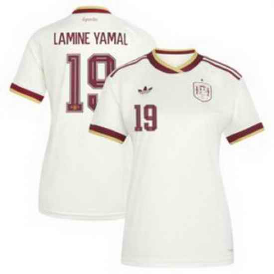 Women 19 Spain Lamine Yamal World Cup 2026 Away Replica Jersey   3